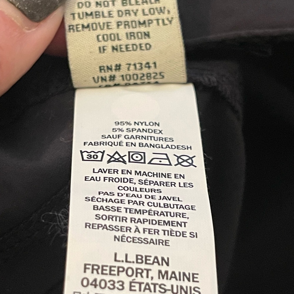 NWT LL Bean Water Repellant Comfort Fit Trail Straight Leg Pants - Picture 16 of 16